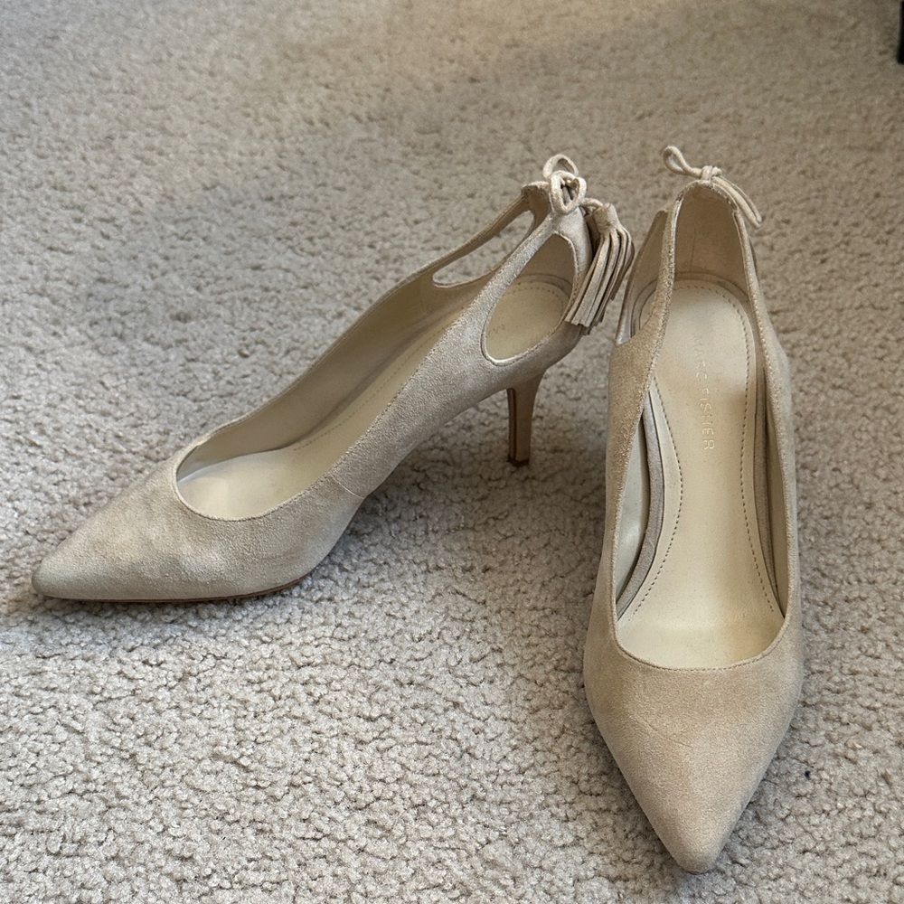 Marc Fisher Cream Women's Heels